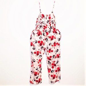 LOVE by CHESLEY Floral Spaghetti Strap Jumpsuit